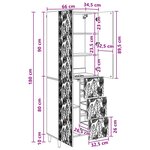 vidaXL 2 Pièces Gris béton