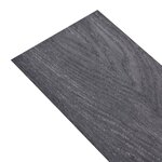 vidaXL Planche de plancher PVC autoadhésif 5 21 m² 2 mm Noir et blanc