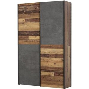 Armoire 2 portes coulissantes multifonction - 120 x 41 6 x 190 5 cm - OZZULA
