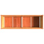 vidaXL Jardinière cire marron 150x50x50 cm bois de pin massif