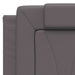 vidaXL Cadre de lit Viana sans matelas gris 140x200 cm similicuir