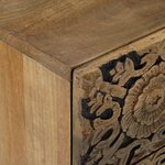 vidaXL Armoire de lit Marron 50 x 33 x 60 cm Bois de mangue massif