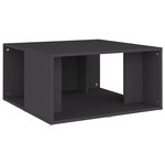 vidaXL Tables basses 4 Pièces gris 33x33x33 cm bois d'ingénierie