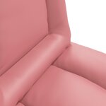 vidaXL Fauteuil de sol ajustable Rose Simili cuir
