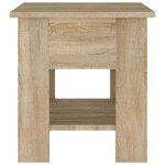 vidaXL Table basse chêne sonoma 40x40x42 cm bois d'ingénierie