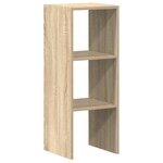 vidaXL Bibliothèque empilable chêne sonoma 30x30x80 cm bois ingénierie