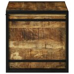 vidaXL Boîte de rangement 50 x 50 x 50 cm - Bois de manguier massif