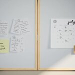 vidaXL Tableau blanc magnétique Blanc 80 x 1.4 x 80 cm