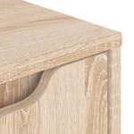 vidaXL Table de chevet VISNES chêne sonoma 45x40x50 cm bois ingénierie