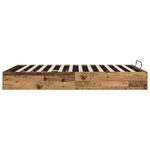 vidaXL Cadre de lit ottoman Bois ancien 193 x 120 x 25 cm