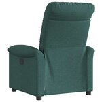 vidaXL Fauteuil inclinable électrique Vert foncé Tissu