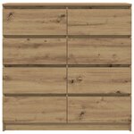 vidaXL Buffet chêne artisanal 100x35x99 cm bois d'ingénierie