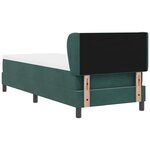 vidaXL Lit à ressorts avec matelas gris foncé 80x200 cm en velours