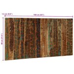 vidaXL Tête de lit multicolore 160 cm bois massif récupération