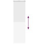 vidaXL Store enrouleur de douche avec cassette largeur du tissu 66 cm