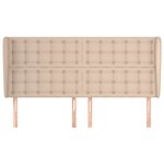 vidaXL Tête de lit avec oreilles Cappuccino 183x23x118/128 cm