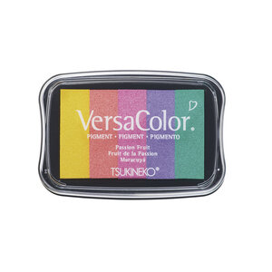 Tampon encreur "Versacolor" Arc en ciel 5 couleurs 4 7x7 5 cm