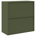 vidaXL Armoire de rangement Vert olive 90 x 40 x 90 cm Acier