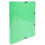 Classeur À Élastiques 2 Anneaux 15mm Iderama - A4 - Vert Anis - X 20 - Exacompta