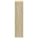 vidaXL Étagère séparatrice de pièce 3 niveaux chêne sonoma