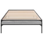 vidaXL Cadre de lit Sonoma gris 80 x 200 cm Bois d'ingénierie