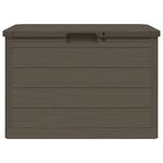 vidaXL Boîte à coussins d'extérieur brun 77 5x44 5x53 cm polypropylène
