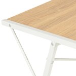 vidaXL Bureau avec étagère Blanc et chêne 116x50x93 cm