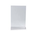 Porte-visuel Vertical Pied Aluminium A5 - Cristal - X 5 - Exacompta