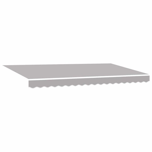 vidaXL Toile de rechange pour store banne Gris clair 400 x 200 cm