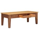 vidaXL Table basse Marron 110 x 55 x 40 cm Bois de mangue massif