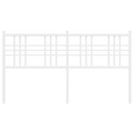 vidaXL Tête de lit métal blanc 160 cm