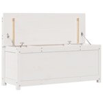vidaXL Banc Blanc 110x41x76 5 cm Bois de pin massif