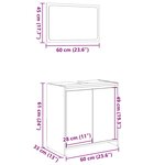 vidaXL Ensemble de meubles de salle de bain 2 Pièces chêne sonoma