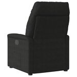 vidaXL Fauteuil inclinable noir tissu microfibre