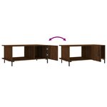 vidaXL Table basse chêne marron 90x50x40 cm bois d'ingénierie