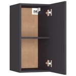 vidaXL Meuble TV Gris 30 5x30x60 cm Bois d’ingénierie