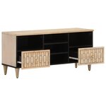 vidaXL Meuble TV 100x33x46 cm bois massif de manguier