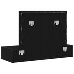 vidaXL Table de Toilette Noir 100 x 40 x 70 cm Bois d'ingénierie