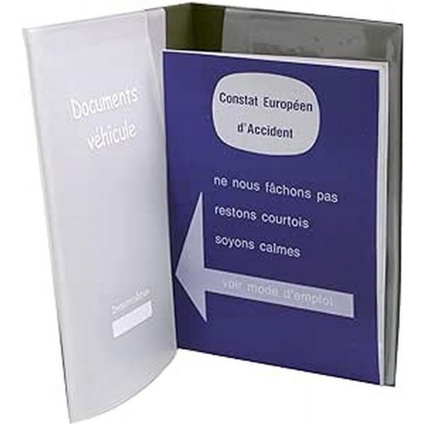 ColorPop porte document voiture  ( 1 constat inclus ) 23.8 x 18.3 x 3.3 cm