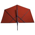 Madison parasol de balcon sun wave 270x150 cm rouge brique