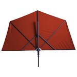 Madison Parasol de balcon Sun Wave 270x150 cm Rouge brique