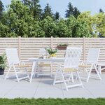 vidaXL Coussins de chaise jardin lot de 4 beige 50x50x4cm tissu oxford