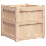 vidaXL Jardinière 50x50x50 cm bois de pin massif