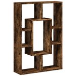 vidaXL Bibliothèque chêne fumé 63x20x90 cm bois d'ingénierie