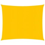 vidaXL Voile d'ombrage 160 g/m² carré jaune 5x5 m PEHD