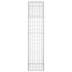 vidaXL Poteau à panier de gabion 40x40x180 cm Fer