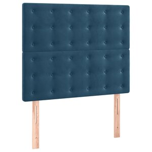 vidaXL Têtes de lit 2 Pièces Bleu foncé 80x5x78/88 cm Velours