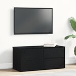 Meuble TV vidaXL en chêne artisan 80x34x35 5 cm en bois d'ingénierie