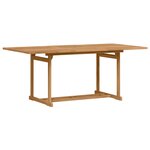 vidaXL Ensemble de salle à manger pour jardin 9 Pièces Marron