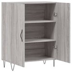 vidaXL Buffet sonoma gris 69 5x34x90 cm bois d'ingénierie